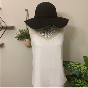 Black floppy hat